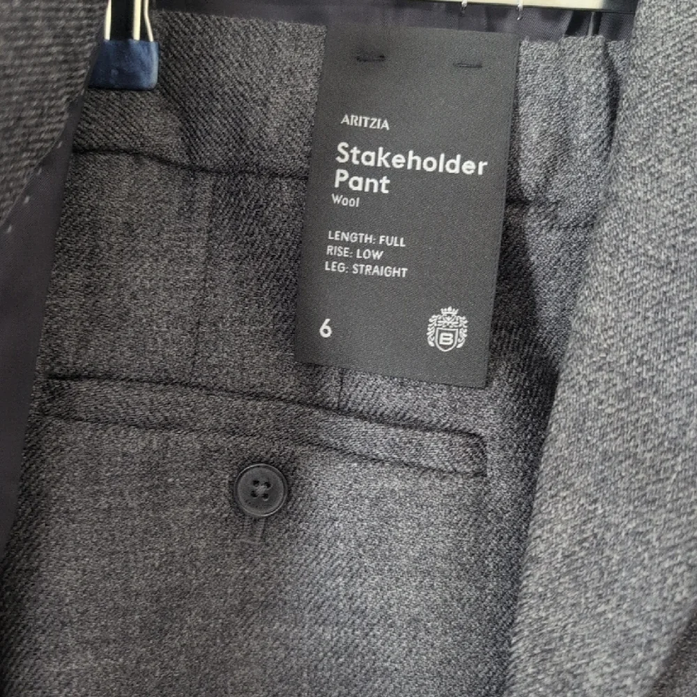 Aritzia NWT Wool Charcoal Suit Set - Picture 2 of 11